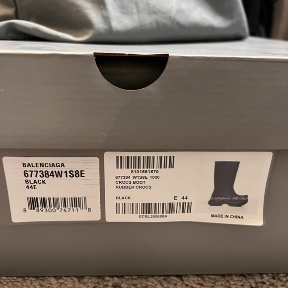 Black Balenciaga Croc boot - Picture 6 of 8